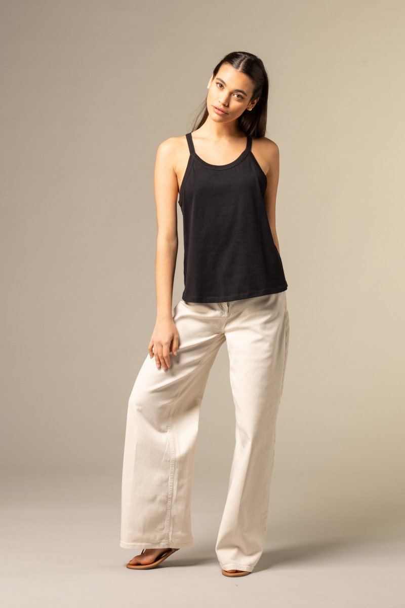 Majestic Filatures | Canotta in cotone scollo halter
