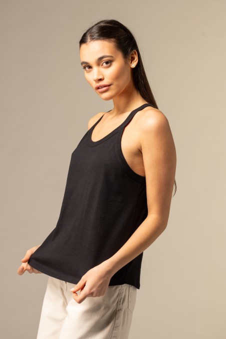 Majestic Filatures | Canotta in cotone scollo halter