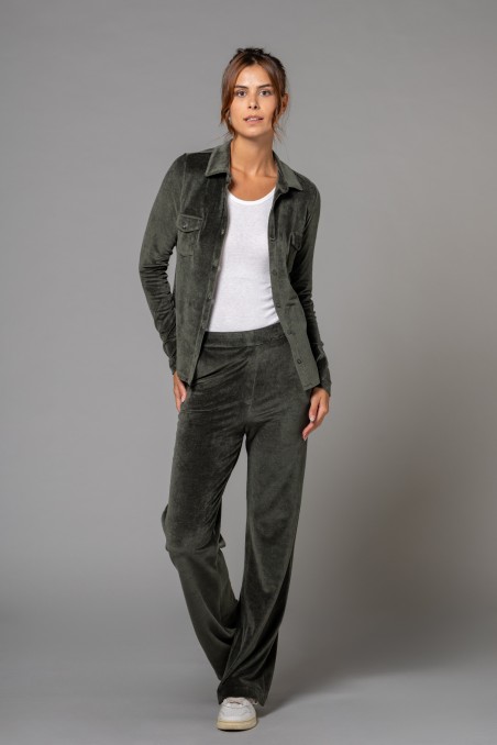 Majestic Filatures |Camicia con tasche applicate in velluto