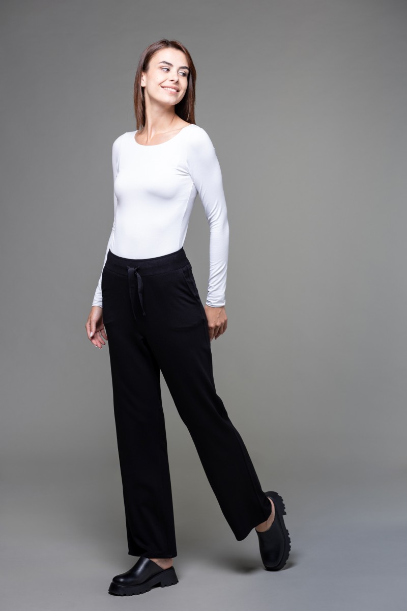 Majestic Filatures |Pantalone con coulisse in vita e tasche