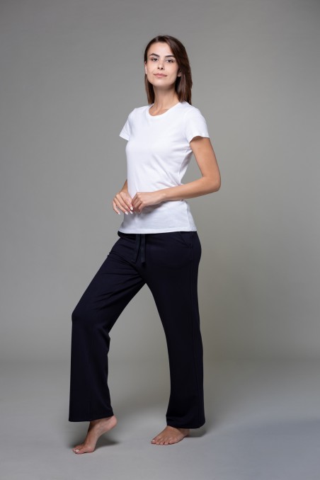 Majestic Filatures |Pantalone con coulisse in vita e tasche