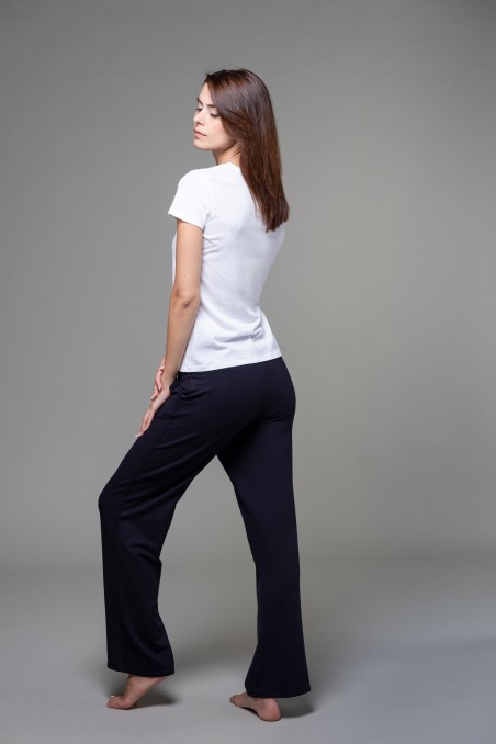 Majestic Filatures |Pantalone con coulisse in vita e tasche