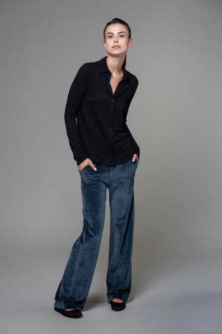 Majestic Filatures | Pantalone in velluto liscio