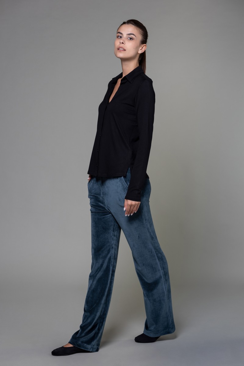 Majestic Filatures | Pantalone in velluto liscio