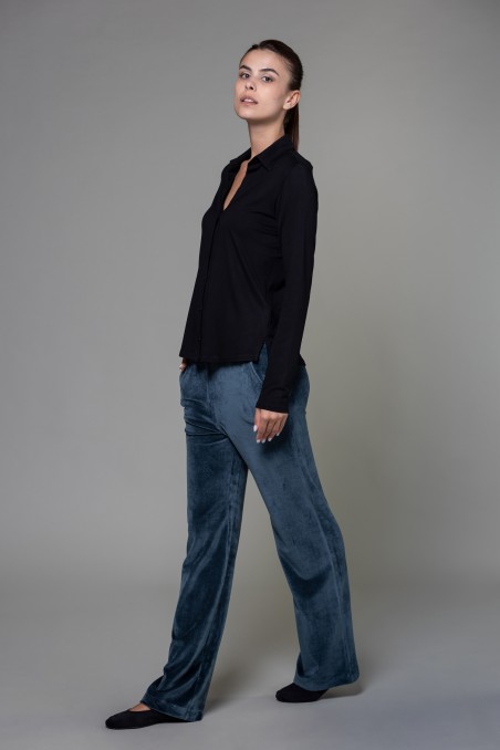 Majestic Filatures | Pantalone in velluto liscio