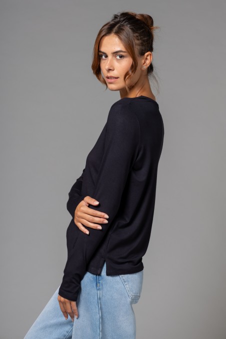 Majestic Filatures | T-shirt girocollo regular in viscosa