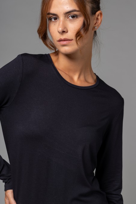 Majestic Filatures | T-shirt girocollo regular in viscosa