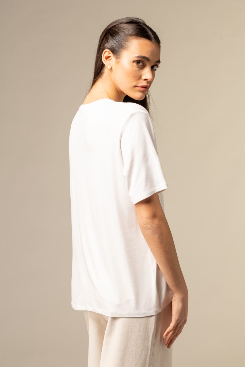 Majestic Filatures | T-Shirt over in viscosa