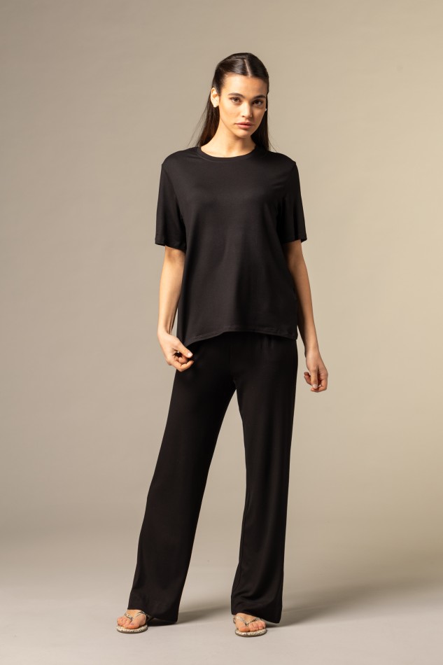 Majestic Filatures | T-Shirt over in viscosa 2