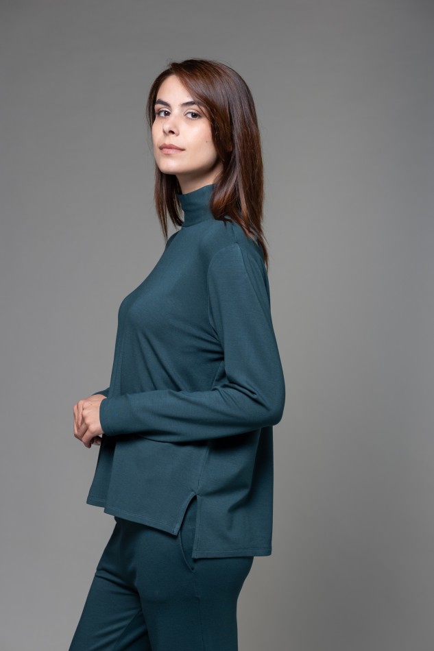 Majestic Filatures | Felpa con collo alto over 2