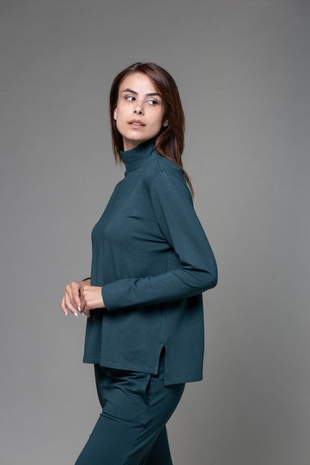 Majestic Filatures | Felpa con collo alto over