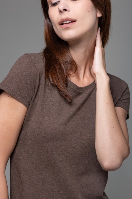 Majestic Filatures | T-shirt basica bianca in Cotone Deluxe