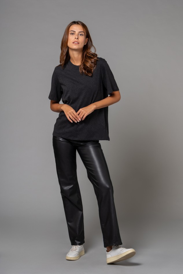 Majestic Filatures |T-shirt bianca in Cotone Deluxe over 2