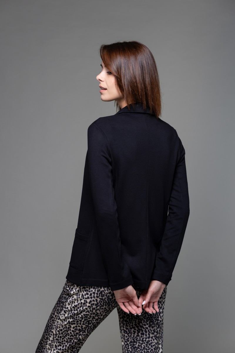 Majestic Filatures | Giacca felpata con bottone singolo