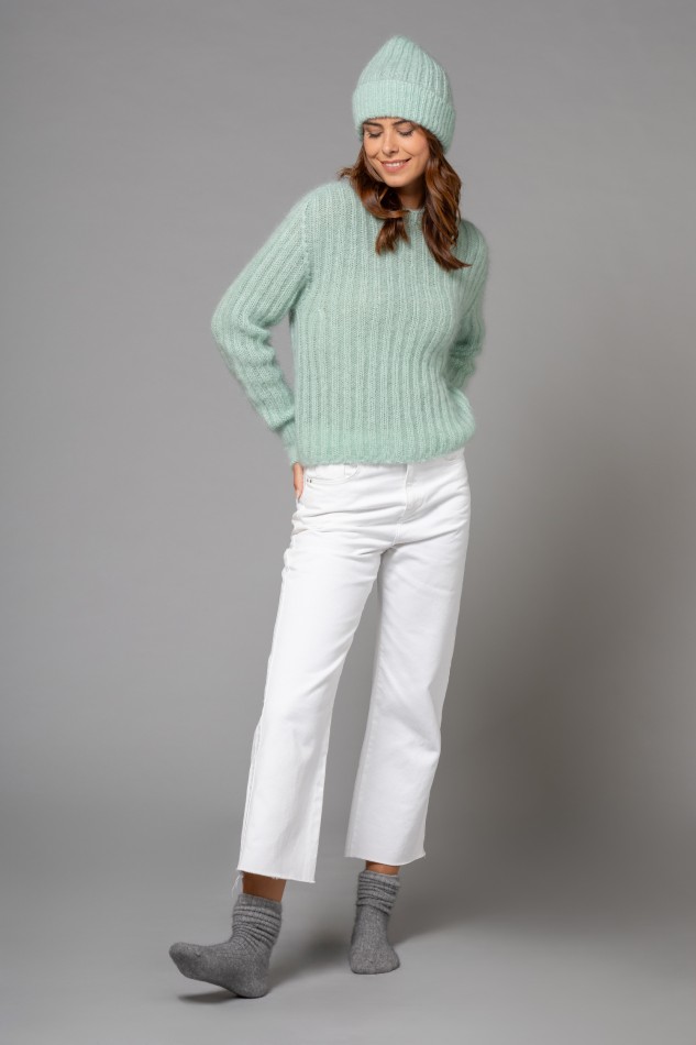 Majestic Filatures |Maglia girocollo in mohair e lana merinos 2