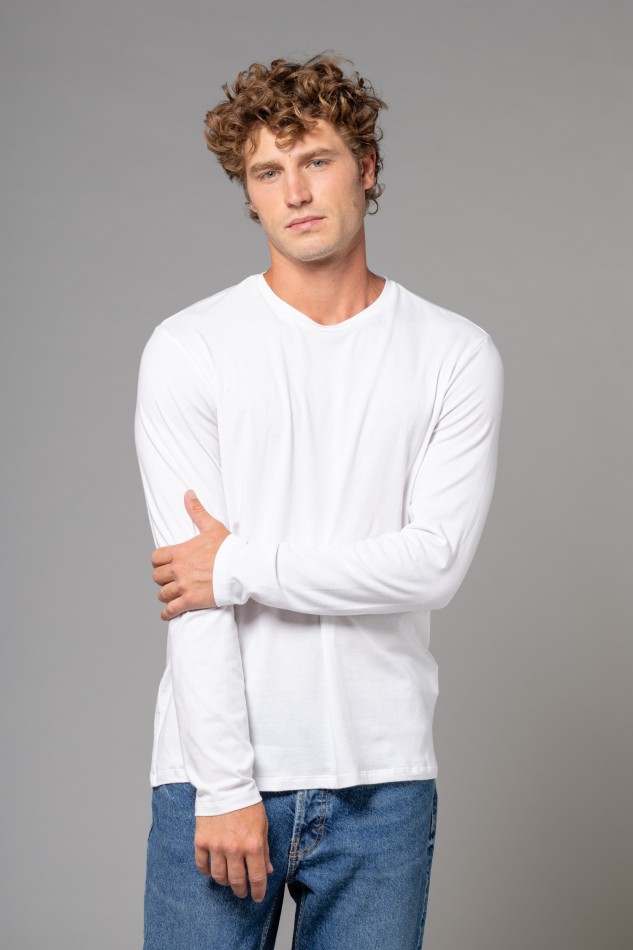 Majestic Filatures | T-shirt girocollo a maniche lunghe