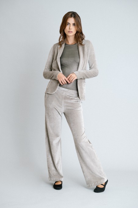 Majestic Filatures | Pantalone in velluto liscio