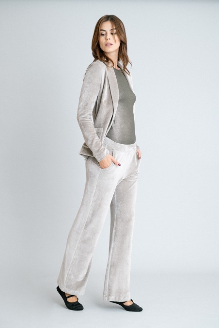 Majestic Filatures | Pantalone in velluto liscio