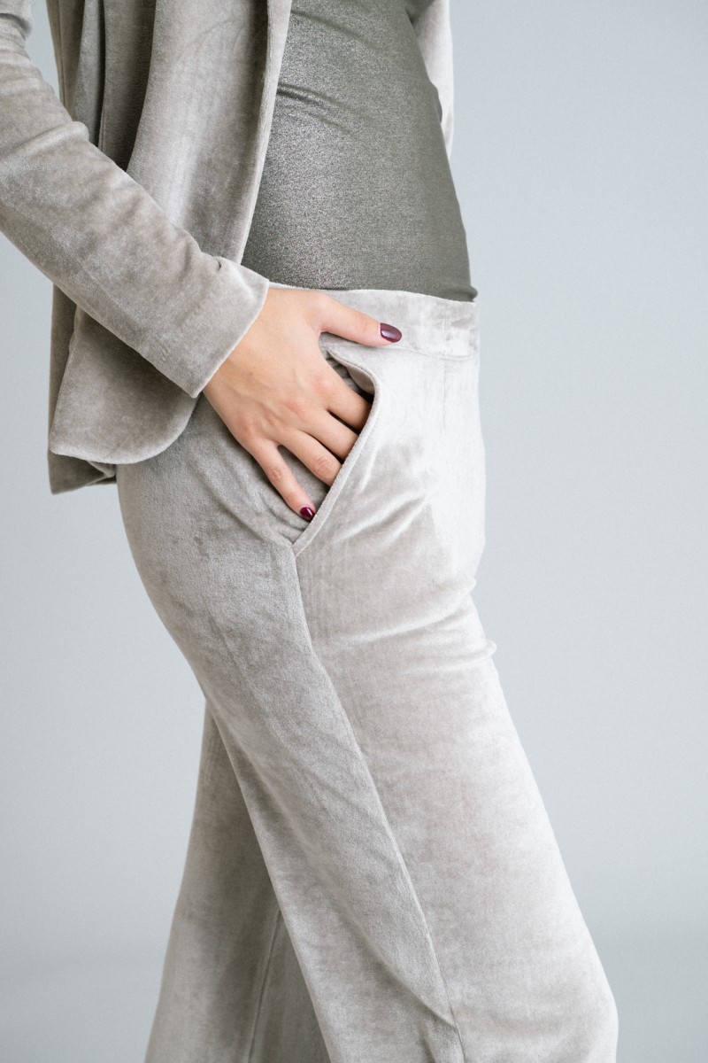 Majestic Filatures | Pantalone in velluto liscio