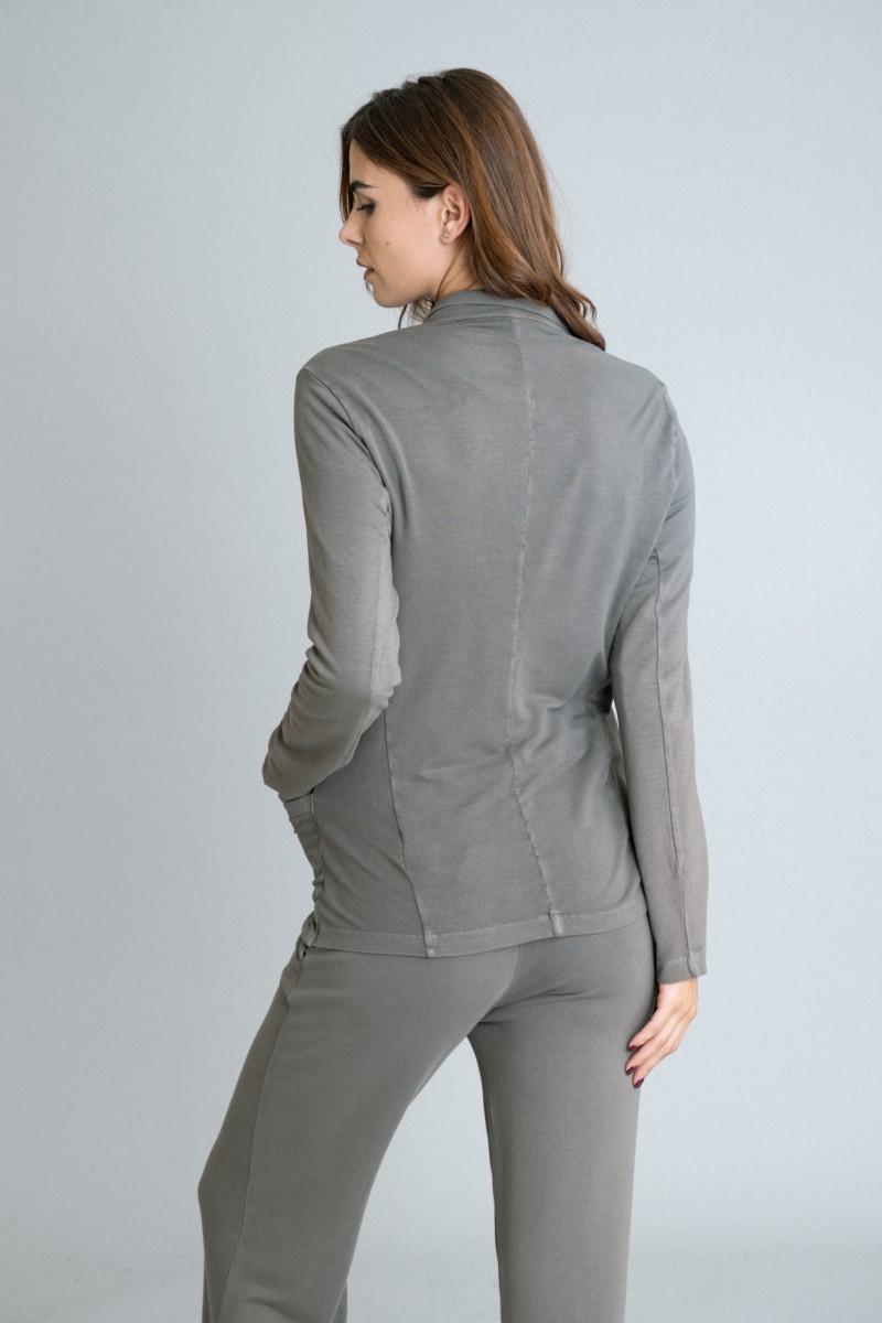 Majestic Filatures | Giacca felpata con bottone singolo