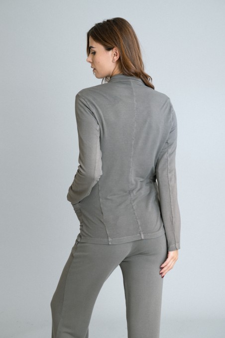 Majestic Filatures | Giacca felpata con bottone singolo