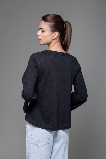 Majestic Filatures | T-shirt maniche a tulipano in Heavy cotton