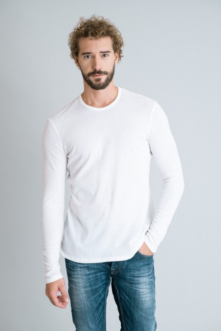Majestic Filatures | T-shirt girocollo in cotone e cashmere