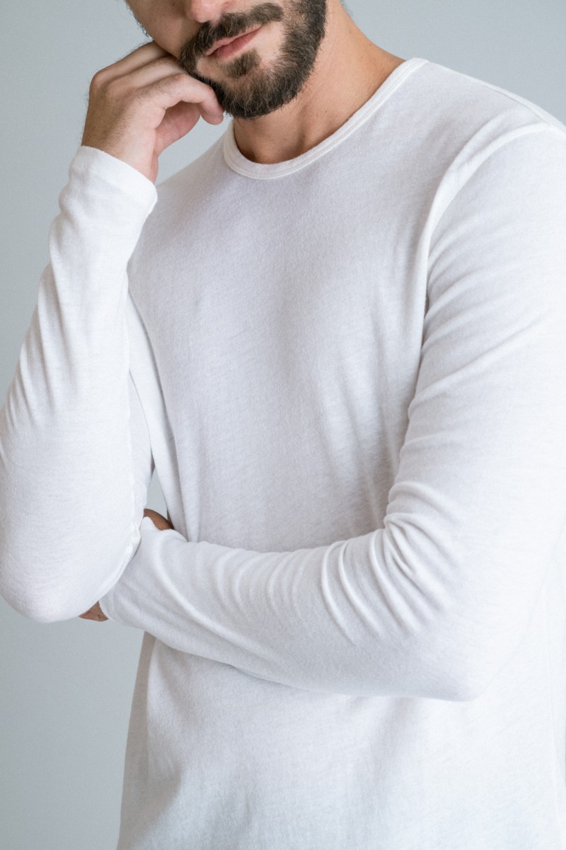 Majestic Filatures | T-shirt girocollo in cotone e cashmere