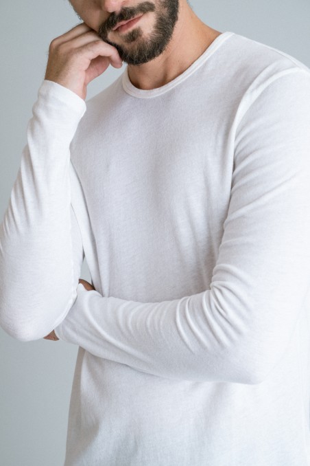 Majestic Filatures | T-shirt girocollo in cotone e cashmere