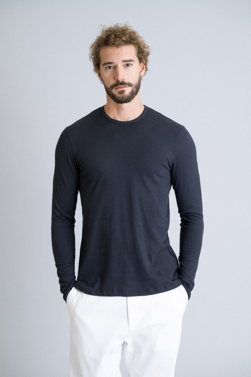 Majestic Filatures | T-shirt girocollo in cotone e cashmere