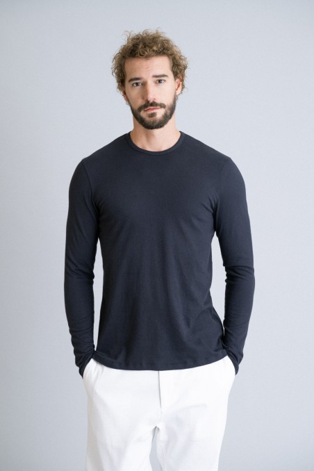 Majestic Filatures | T-shirt girocollo in cotone e cashmere
