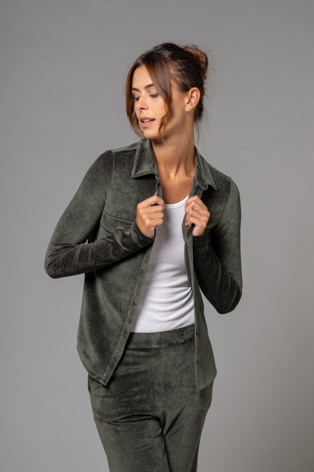 Majestic Filatures |Camicia con tasche applicate in velluto 2