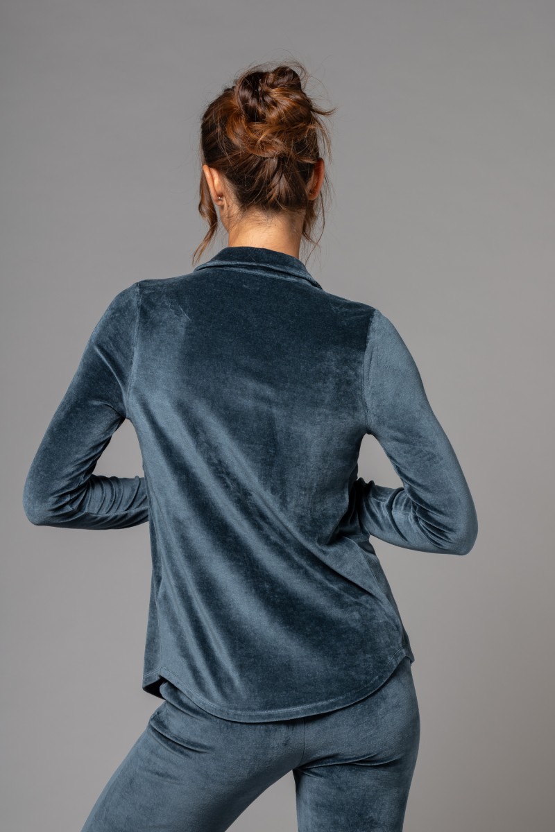 Majestic Filatures |Camicia con tasche applicate in velluto
