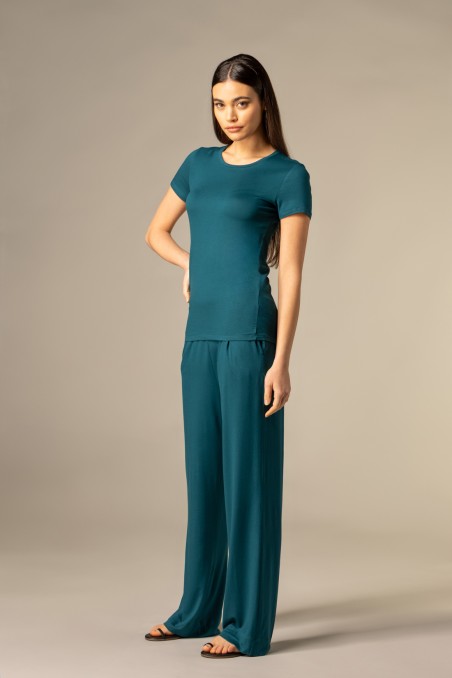 Majestic Filatures | Pantalone con fondo ampio e pinces