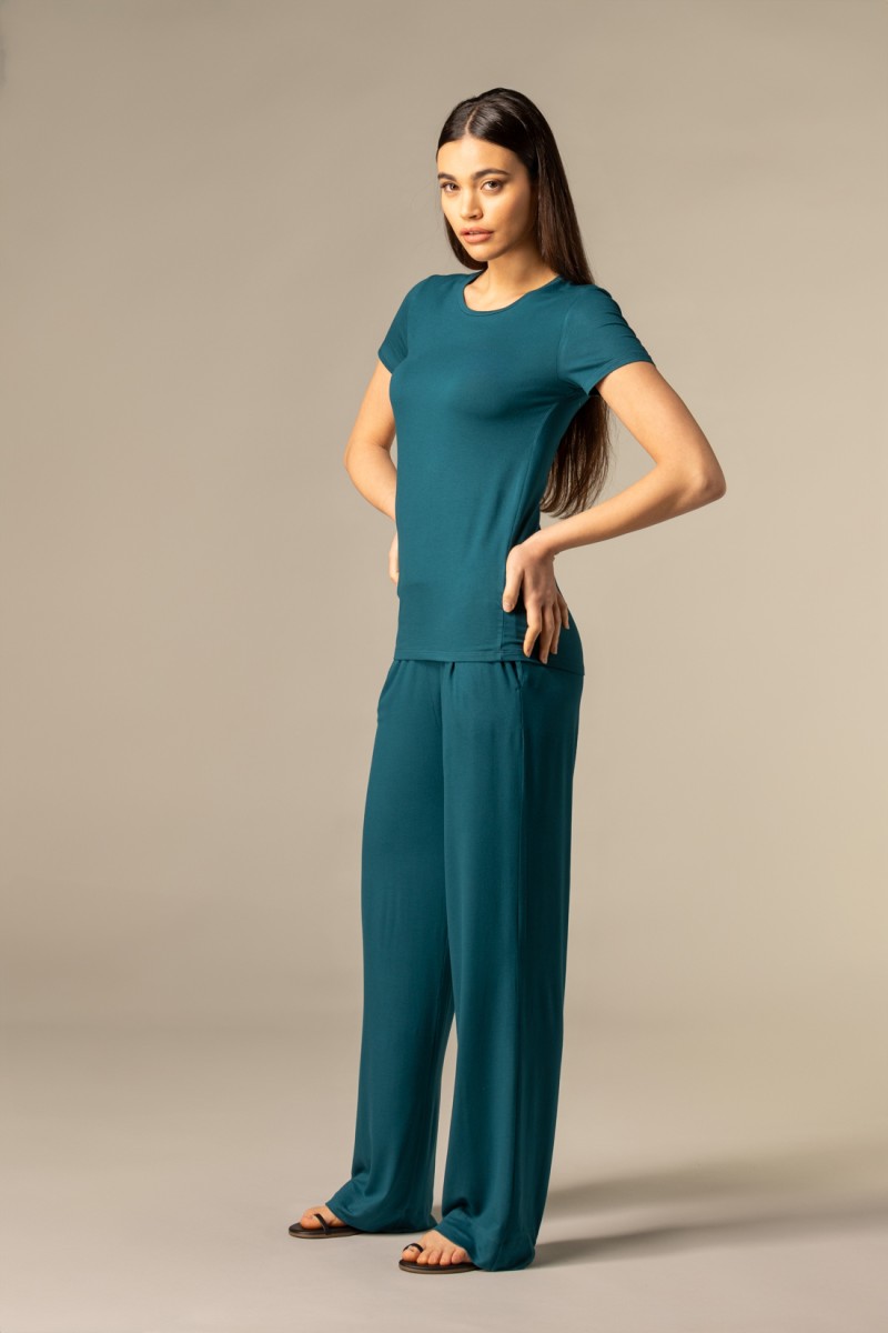 Majestic Filatures | Pantalone con fondo ampio e pinces