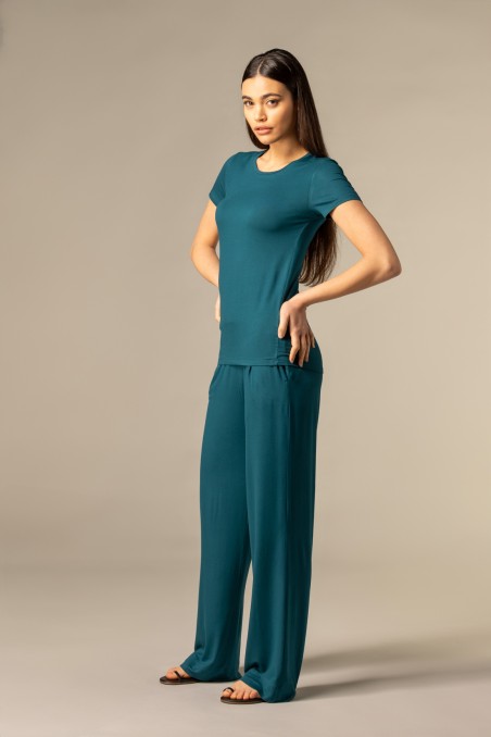 Majestic Filatures | Pantalone con fondo ampio e pinces