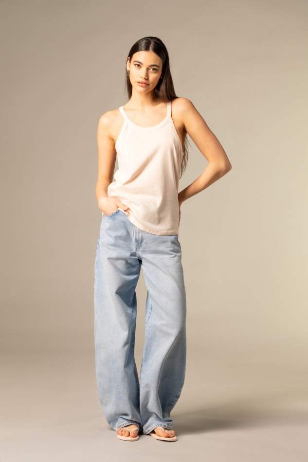 Majestic Filatures | Canotta in cotone scollo halter 2