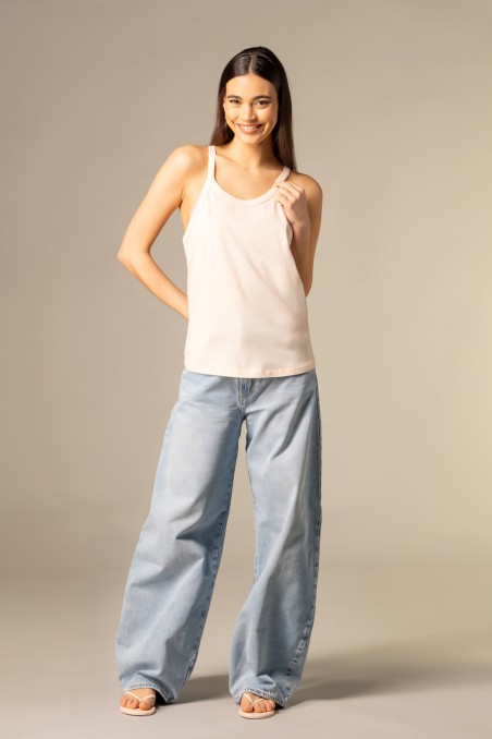 Majestic Filatures | Canotta in cotone scollo halter