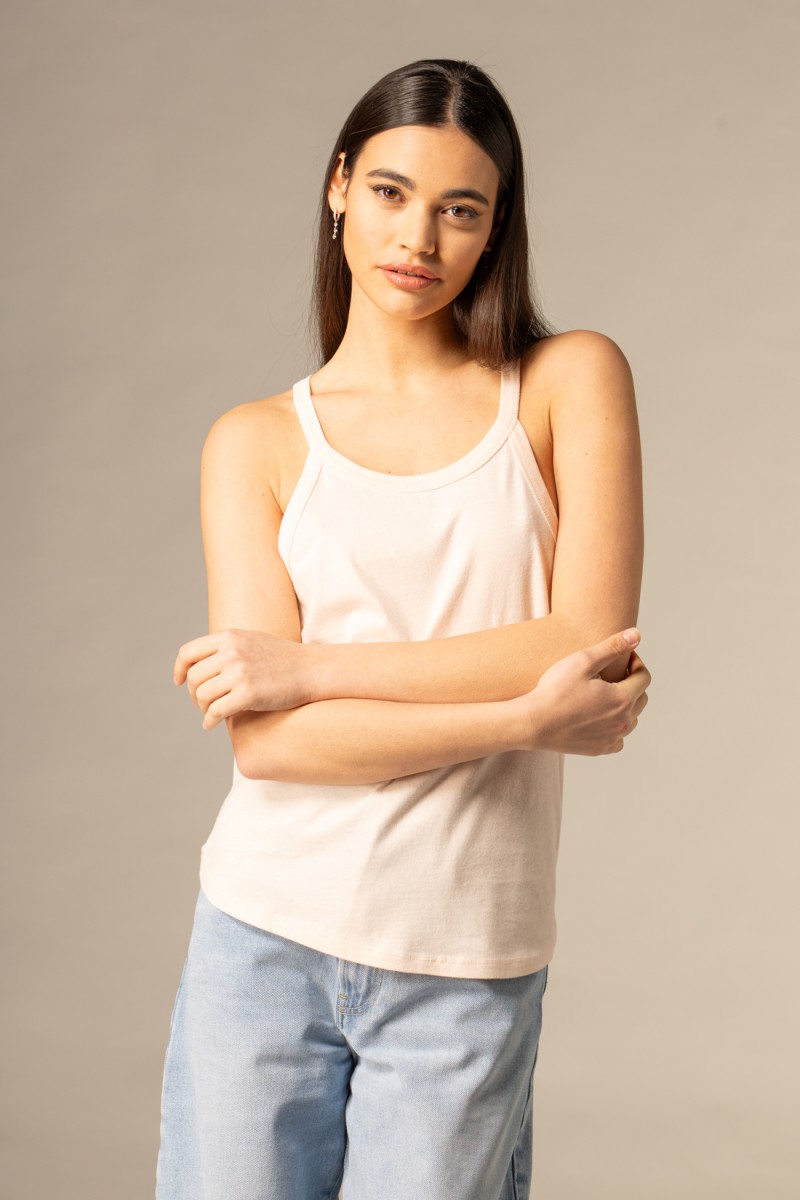 Majestic Filatures | Canotta in cotone scollo halter