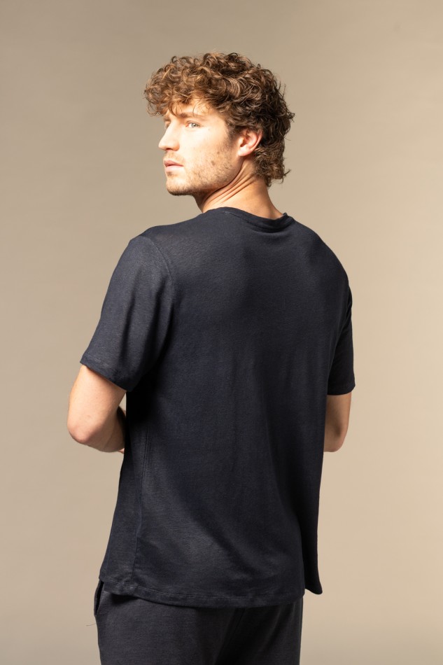 Majestic Filatures | T-Shirt in lino girocollo e manica corta 2