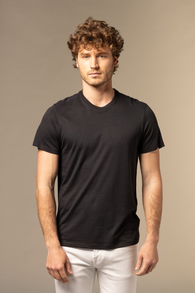Majestic Filatures |T-shirt girocollo in Lyocell