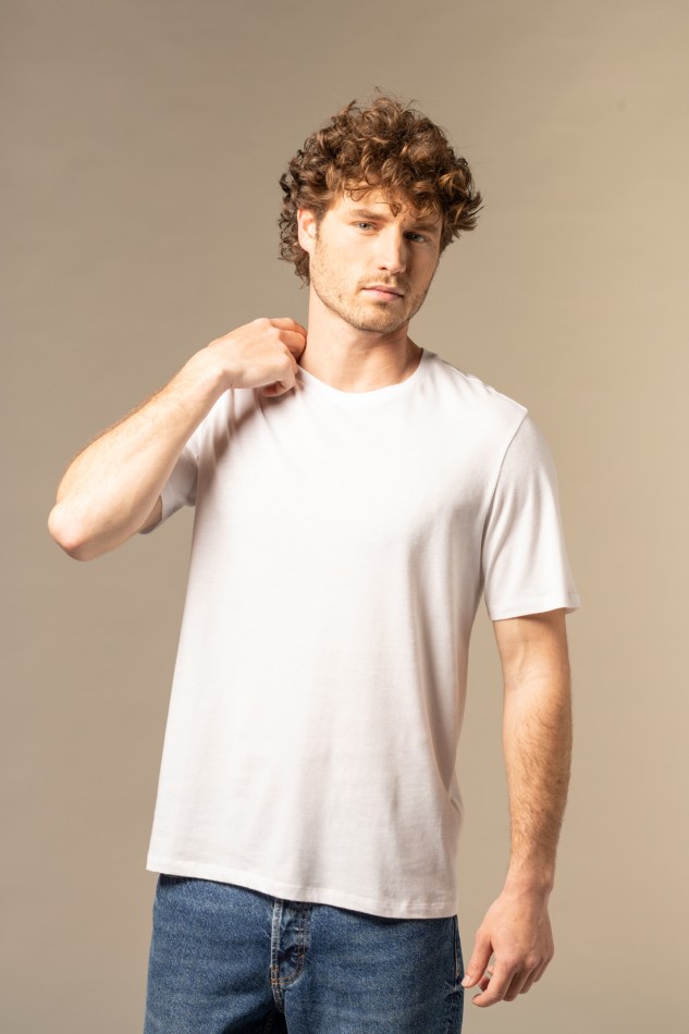 Majestic Filatures | T-shirt girocollo in Cotone Deluxe