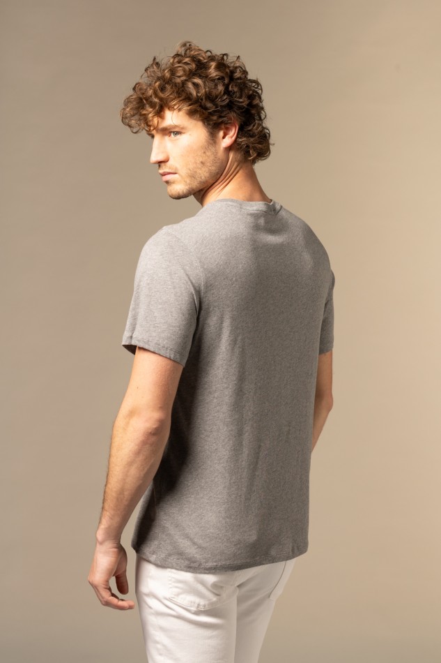 Majestic Filatures | T-shirt girocollo in Cotone Silk Touch 2