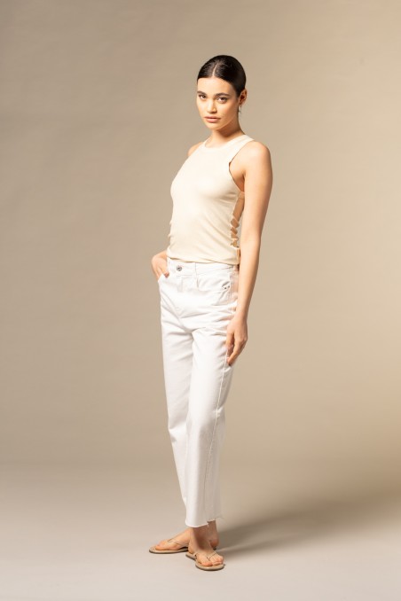 Majestic Filatures | Canotta in viscosa Lurex a costina