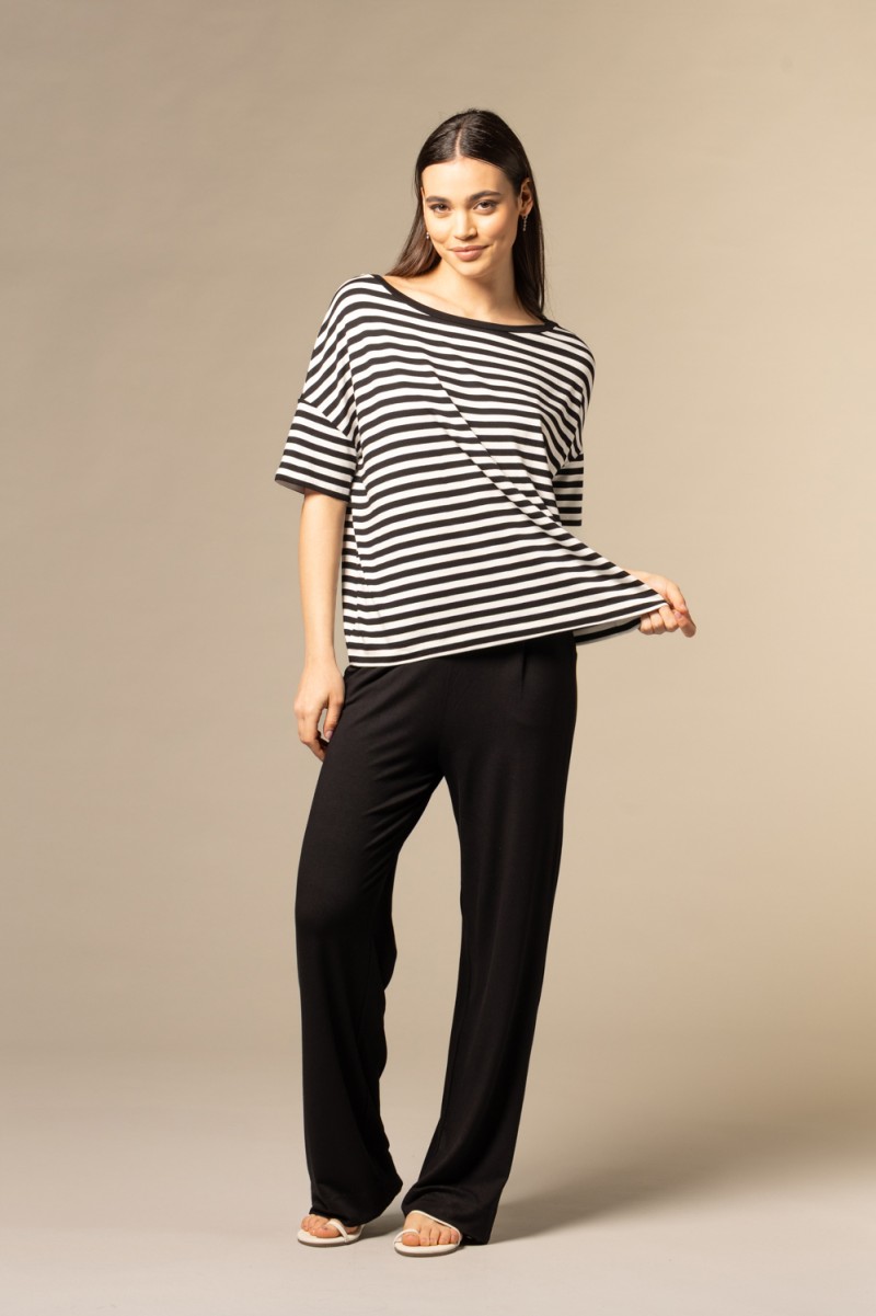 Majestic Filatures | Pantalone con fondo ampio e pinces