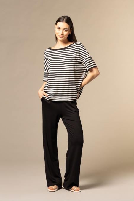 Majestic Filatures | Pantalone con fondo ampio e pinces