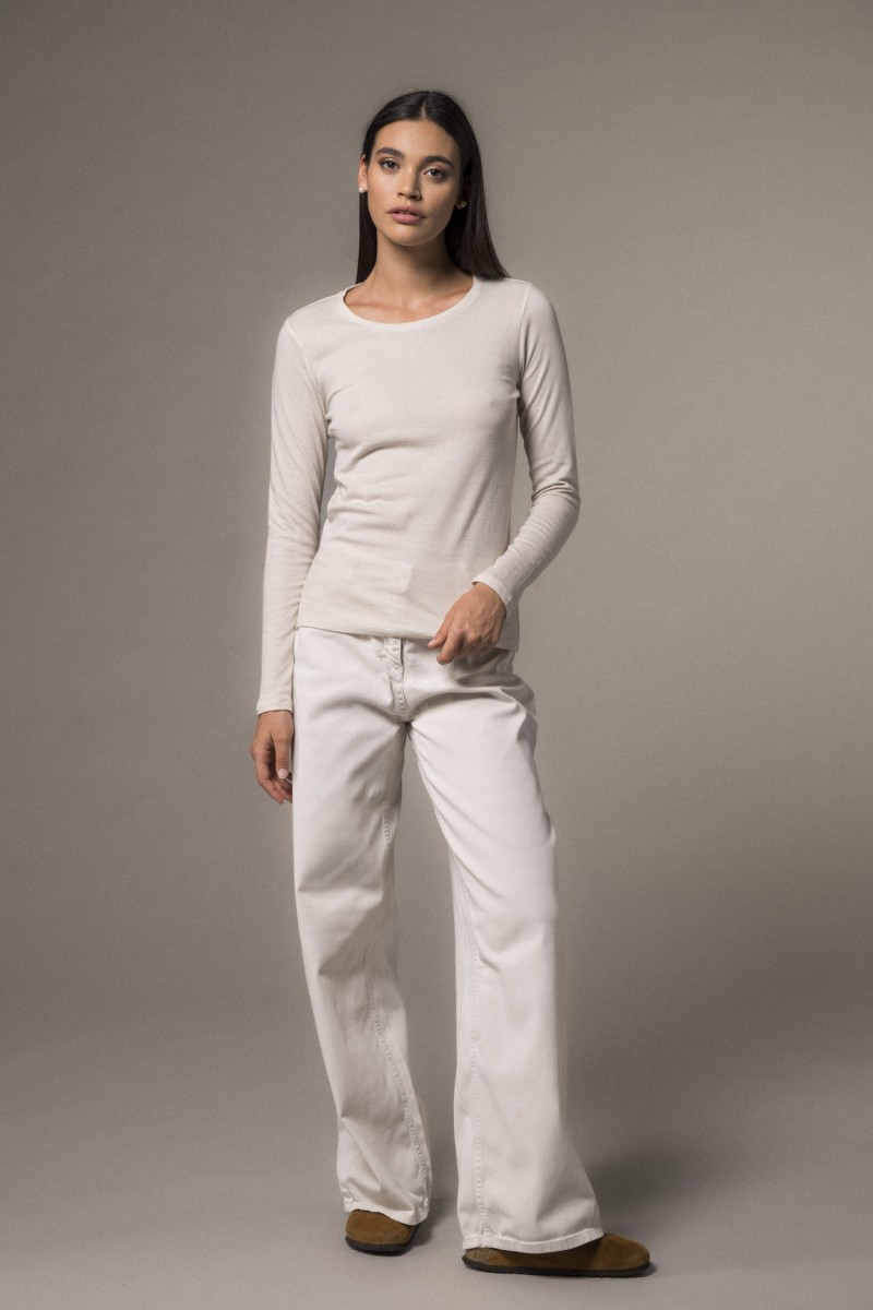 Majestic Filatures | T-shirt girocollo doppio colore slim