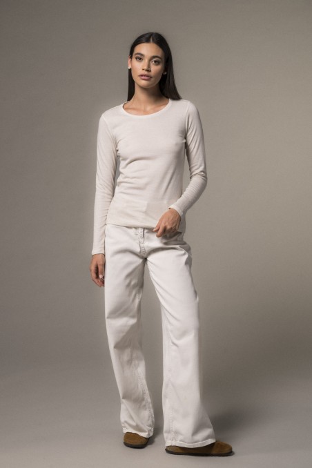 Majestic Filatures | T-shirt girocollo doppio colore slim