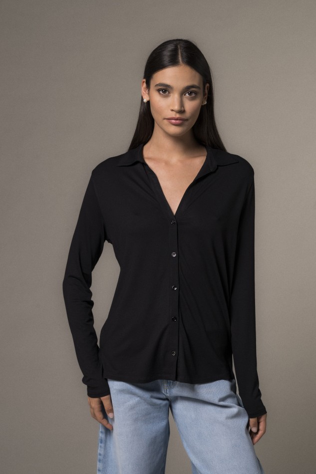 Majestic Filatures | Camicia a maniche lunghe in viscosa 2