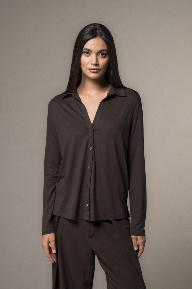 Majestic Filatures | Camicia a maniche lunghe in viscosa 2